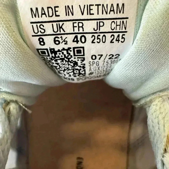 Adidas Women Run 70s Running Shoe Size 8 M White/ Blue - Picture 5 of 5